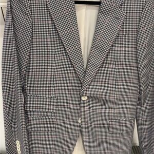 Men's Classic Checkered Blazer custom made.